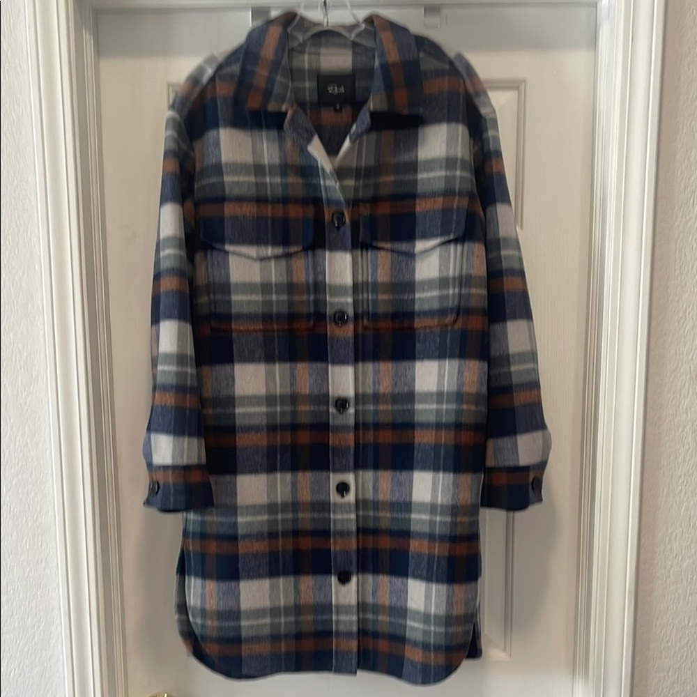 Rails Plaid Button-Up Shirt Jacket